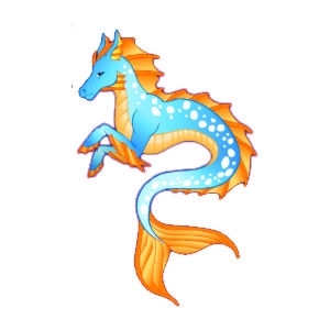 Orange Hippocamps